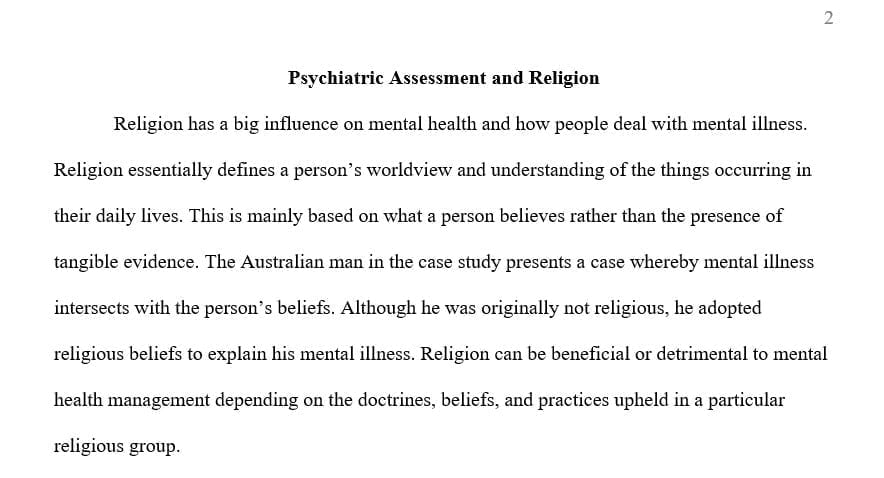 Analyze and apply critical thinking skills in the psychopathology of mental health patients 