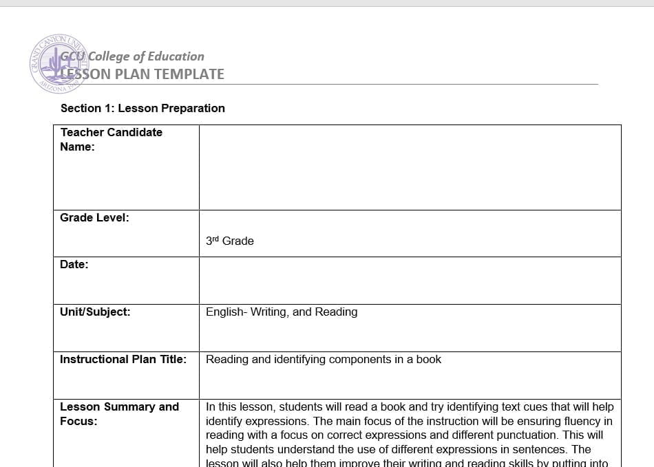 lesson plan for integrated English language development