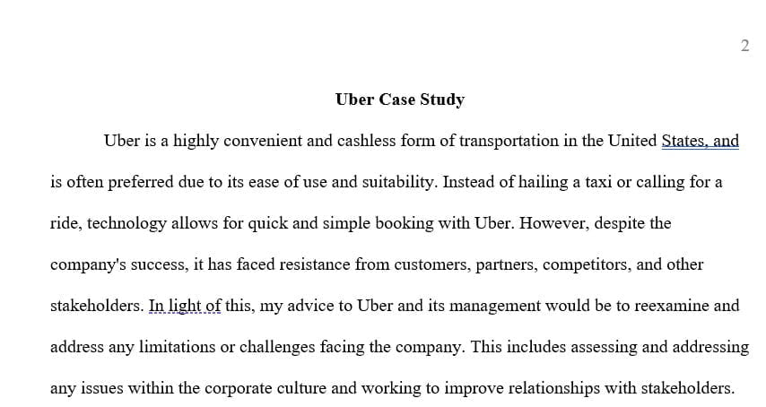  Uber's direction for the future