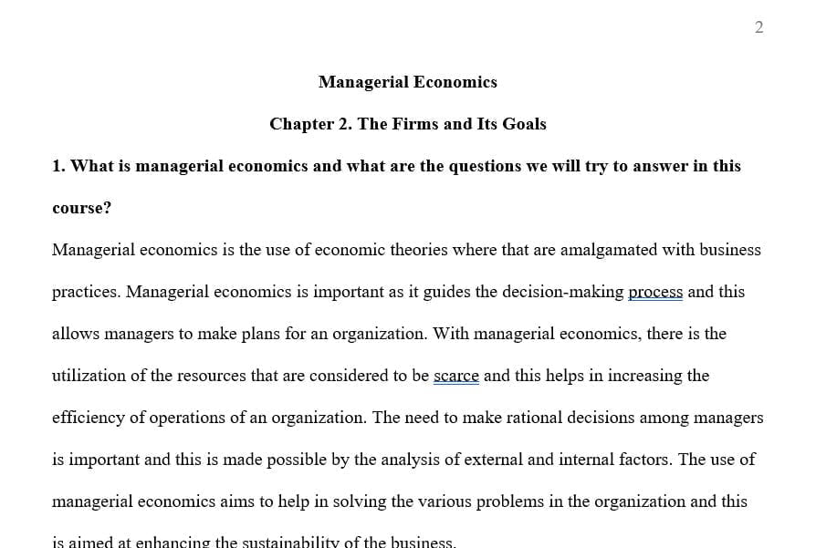 What is managerial economics and what are the questions we will try to answer in this course?