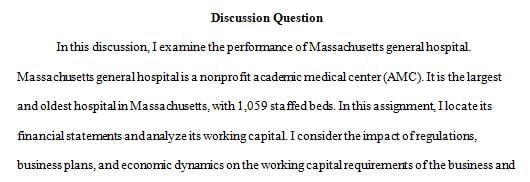 Working capital or actual cash available for spending is the key to a successful organization