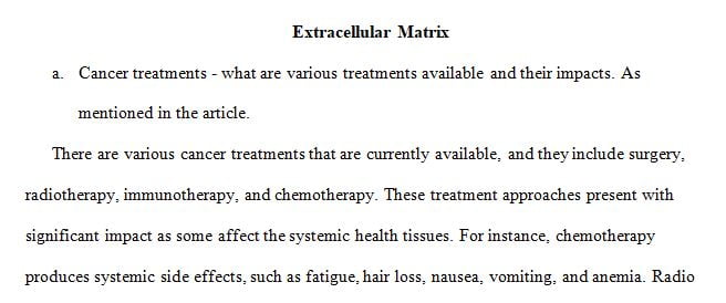 what are various treatments available and their impacts