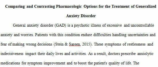 PHARMACOLOGIC OPTIONS FOR THE TREATMENT