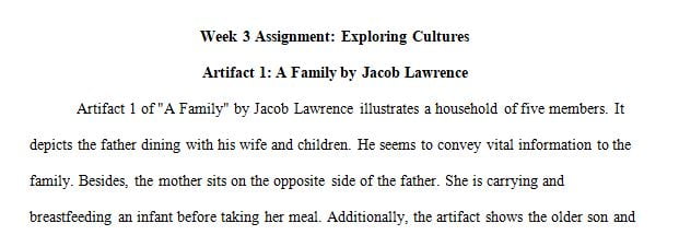 Artifact 1: A Family by Jacob Lawrence.