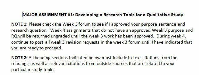 DEVELOPING A RESEARCH TOPIC FOR A QUALITATIVE STUDY