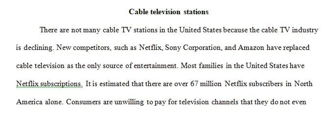 cable television stations on U.S