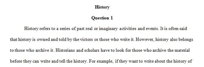  Explain what is historical subjectivity