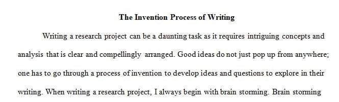 How do you typically start a writing project