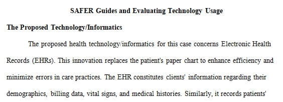  reflecting on the experience of using the HealthIT SAFER guides to examine performance 