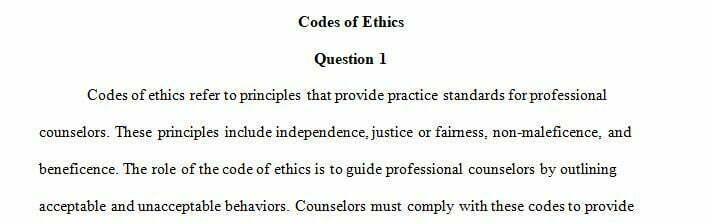 Why are the codes of ethics needed? Who benefits?