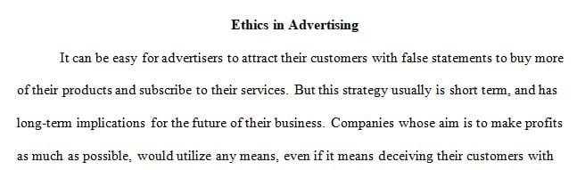 Topic: https://businessethicshighlights.com/2018/12/20/can-ad-copy-be-false-but-not-misleading-if-so-is-that-ok/