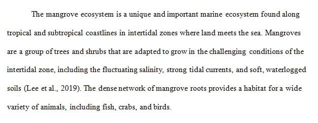 Describe the flow of currents and movement of water in your ecosystem.