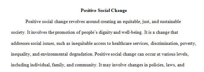 social change literature review articles