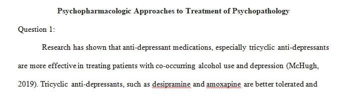 Explain the appropriate drug therapy for a patient who presents with MDD and a history of alcohol abuse