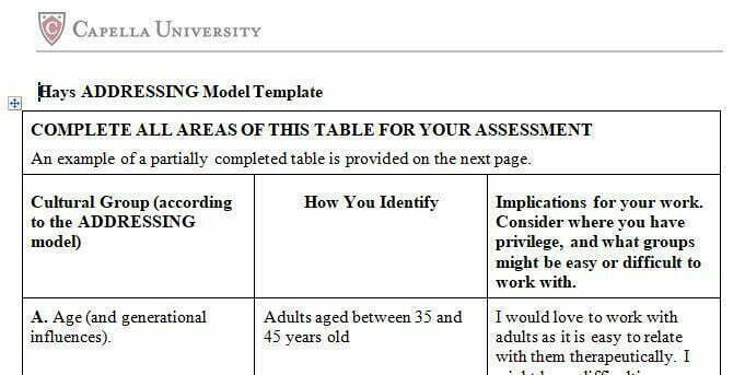 Hays ADDRESSING Model Template 