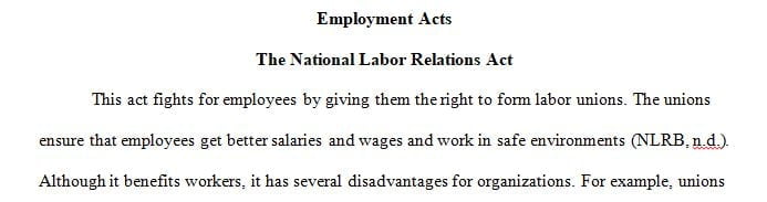 National Labor Relations Act (NLRA) Worker Adjustment and Retraining Notification