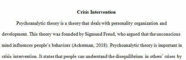 crisis theory is an eclectic mix of other theories