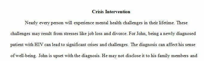 As a crisis intervention professional at a local community 