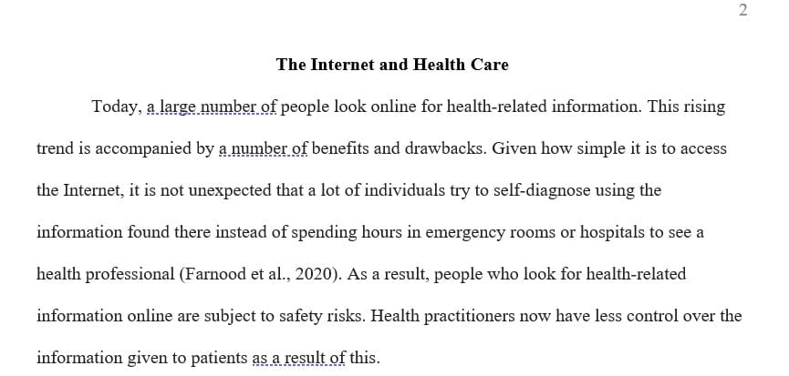 Describe safety concerns related to the public independently seeking health-related information on the Internet