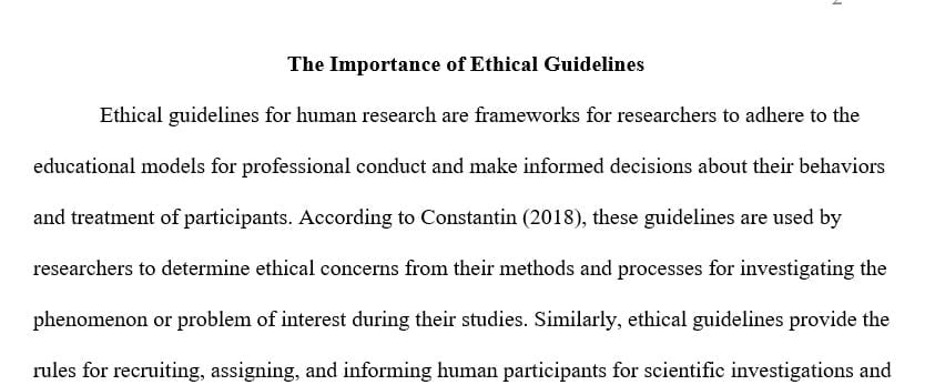 Post an informative speech about the importance of ethical guidelines for research with human subjects.