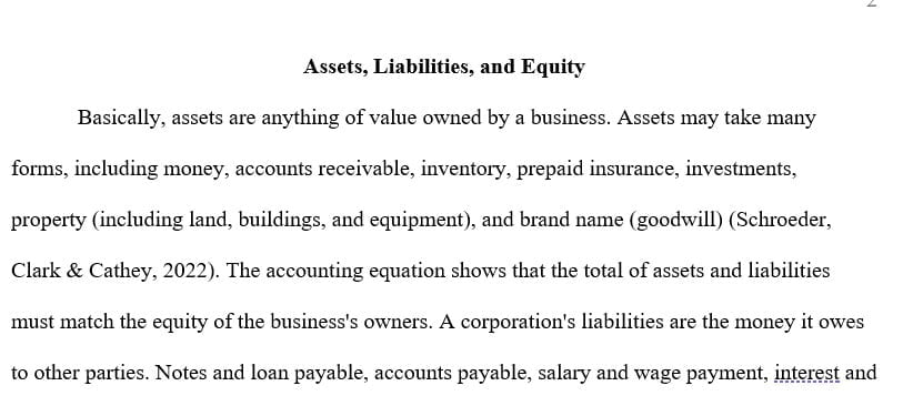 what assets, liabilities, and equity are