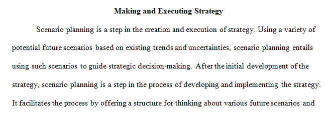 making and executing strategy