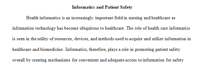 patient safety