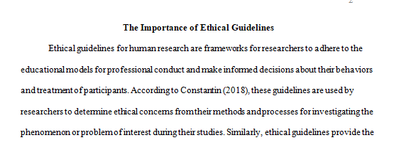  ethical guidelines