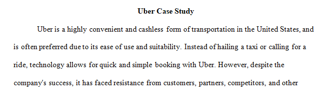 Uber's direction for the future