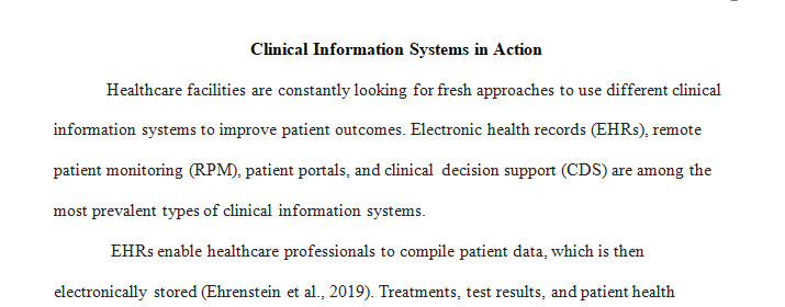 What clinical information systems