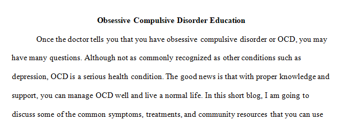 Explain signs and symptoms for your diagnosis