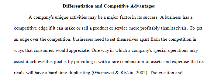 competitive advantage