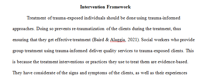 intervention framework 