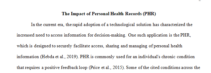 personal health records