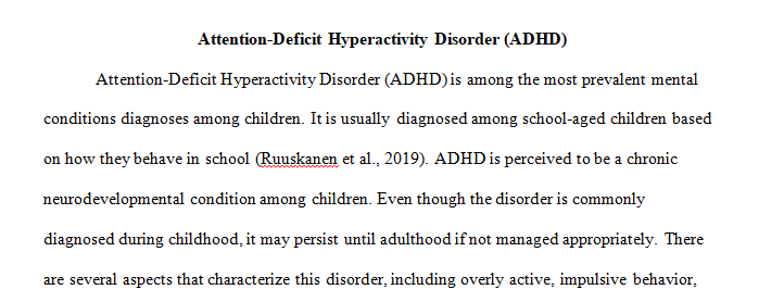 A Young Caucasian Girl with ADHD