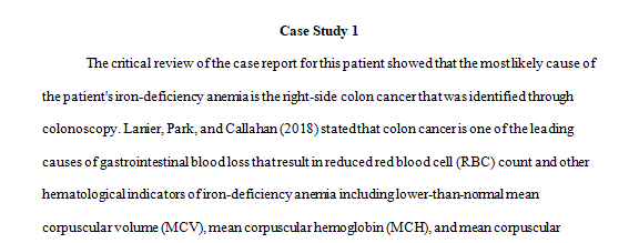 Students much review the case study