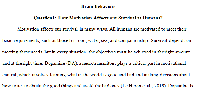 motivated behaviors 