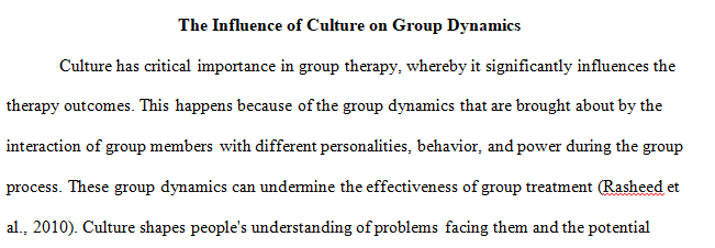 culture can influence group