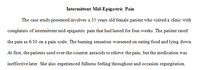 epigastric pain