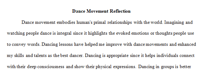 dance movement