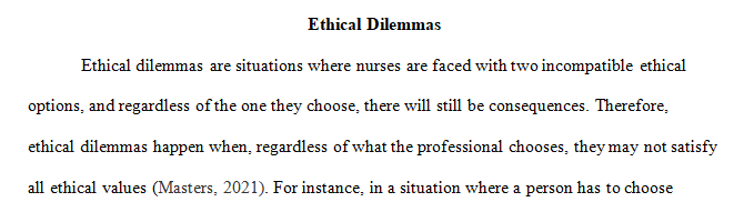 Ethical dilemmas