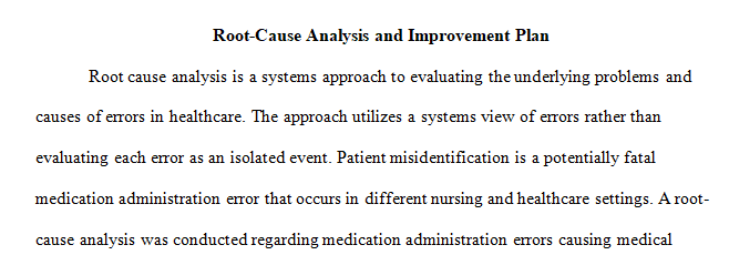 root-cause analysis 