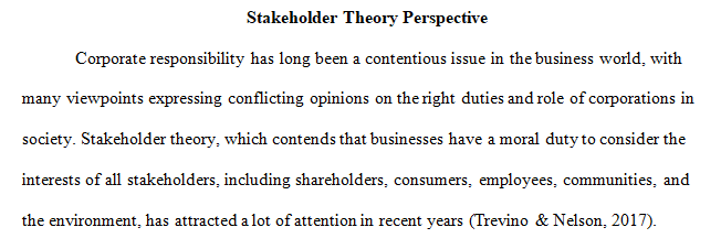 shareholder-value perspective