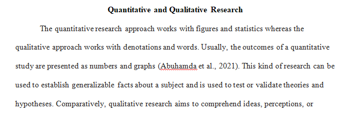 quantitative and qualitative research