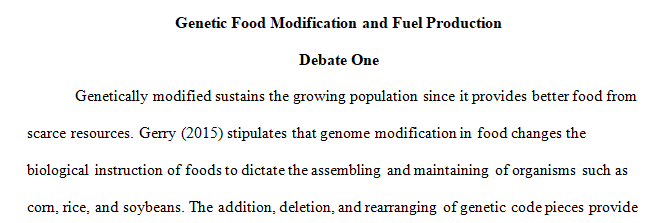 Are Genetically Modified Foods