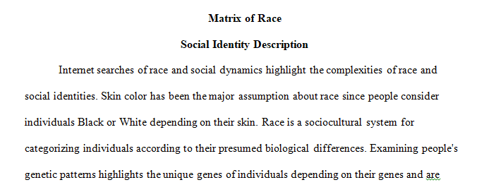 matrix of race