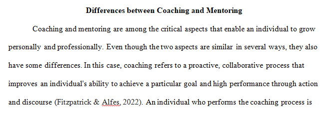 between coaching and mentoring