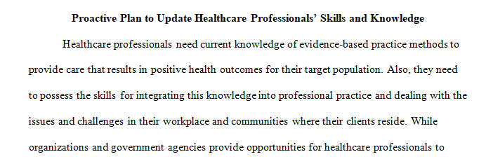 knowledge and skills to respond to the major public health