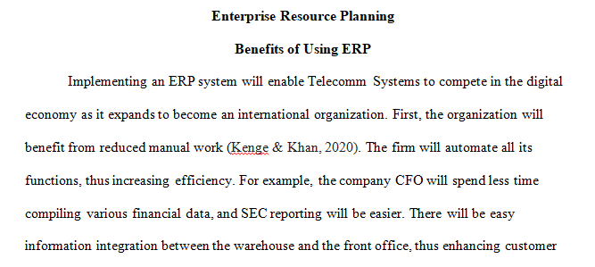 enterprise resource planning