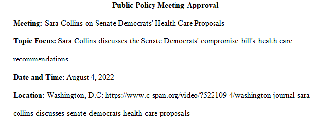 What is a public policy meeting